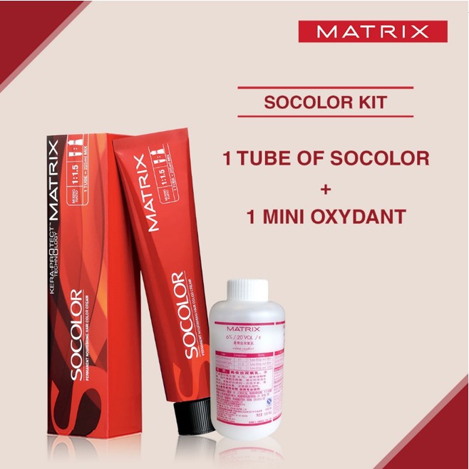 ❤️Glamouroseshop❤️ Matrix So Color 90 gr + Matrix Oxydant 135 ml