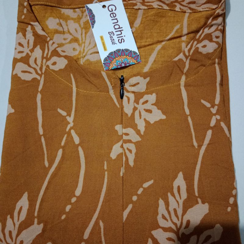 daster batik kelelawar jumbo XXXL LD 140 busui, bahan rayon super tebal dan adem busui-Lowo aura kunyit