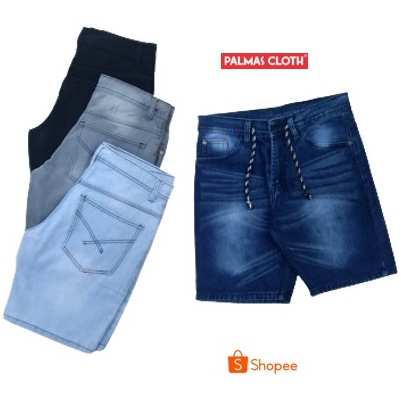 Celana Pendek Jeans Pria Tali 28-33 Polos