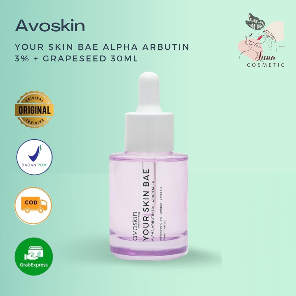 Avoskin Your Skin Bae Alpha Arbutin 3% + Grapeseed Serum 30ml