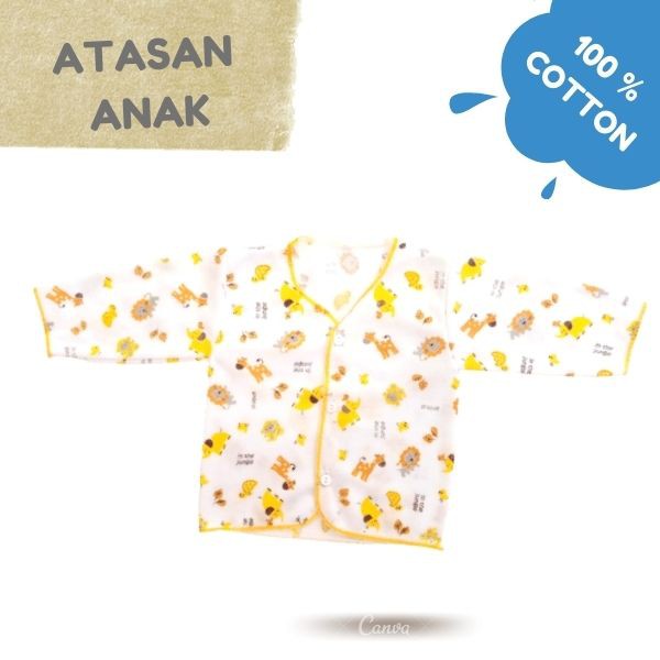 [ 3PCS ] Atasan Bayi Newborn Usia 0-3 bulan Tangan Panjang