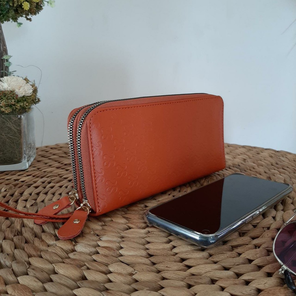 DOMPET WANITA KULIT ASLI PREMIUM BANYAK KARTU DIMENSI 21 x 11 x 3,5 CM