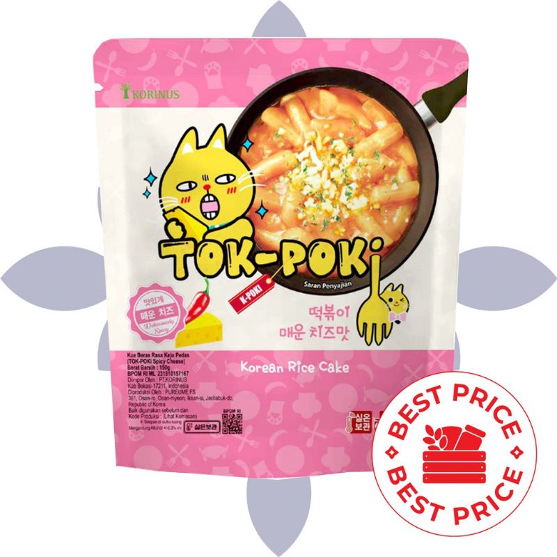 

KORINUS - TOKPOKI INSTAN SPICY CHEESE (KEJU PEDAS)/ TTEOKBOKKI / TOPPOKI / TOK-POKI