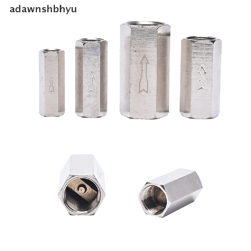 Adawnshbhyu1 /8&quot;1/4&quot;3 /8&quot; 1/2&quot; BSP Female Drat Kuningan Pneumatic Check Valve Angin Minyak Gas