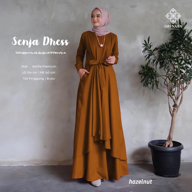 DRESS SENJA MAXY || BAHAN WOLFIS PREMIUM