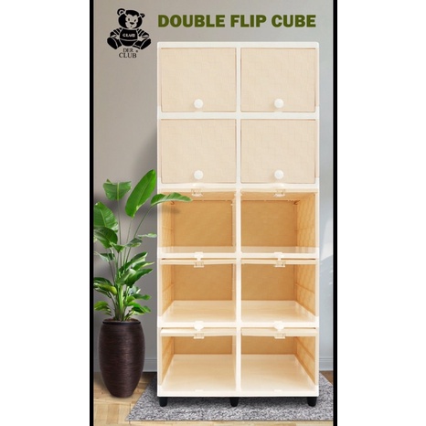 LEMARI PLASTIK DOUBLE FLIP 5 SUSUN CLUB / LEMARI PLASTIK CLUB DCFR 5 SUSUN