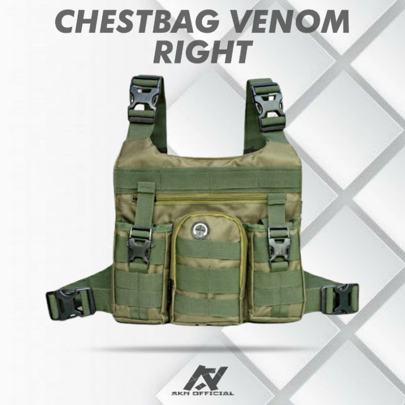 AKN official - CHEST BAG VENOM RIGHT TAS DADA PRIA RIG BAG OUTDOOR