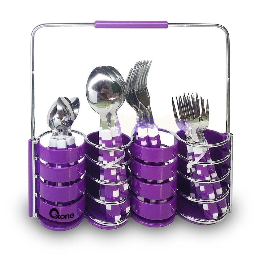 Oxone Sendok Garpu Set OX-5100 24Pcs CUBE Cutlery Set