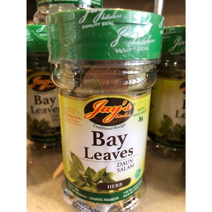 

JAYS BAY LEAVES Daun salam kering Bumbu masakan 8gr Instan Serbuk Bayam Grosir Instant