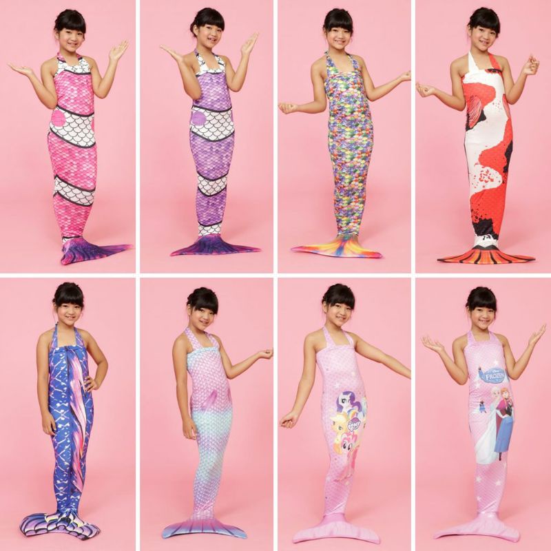 Baju Kostum Mermaid Mermed Ank Berenang Dikolam Mudah Dipakai Anak Kecil Motif Kostume Mmaid Pakaian