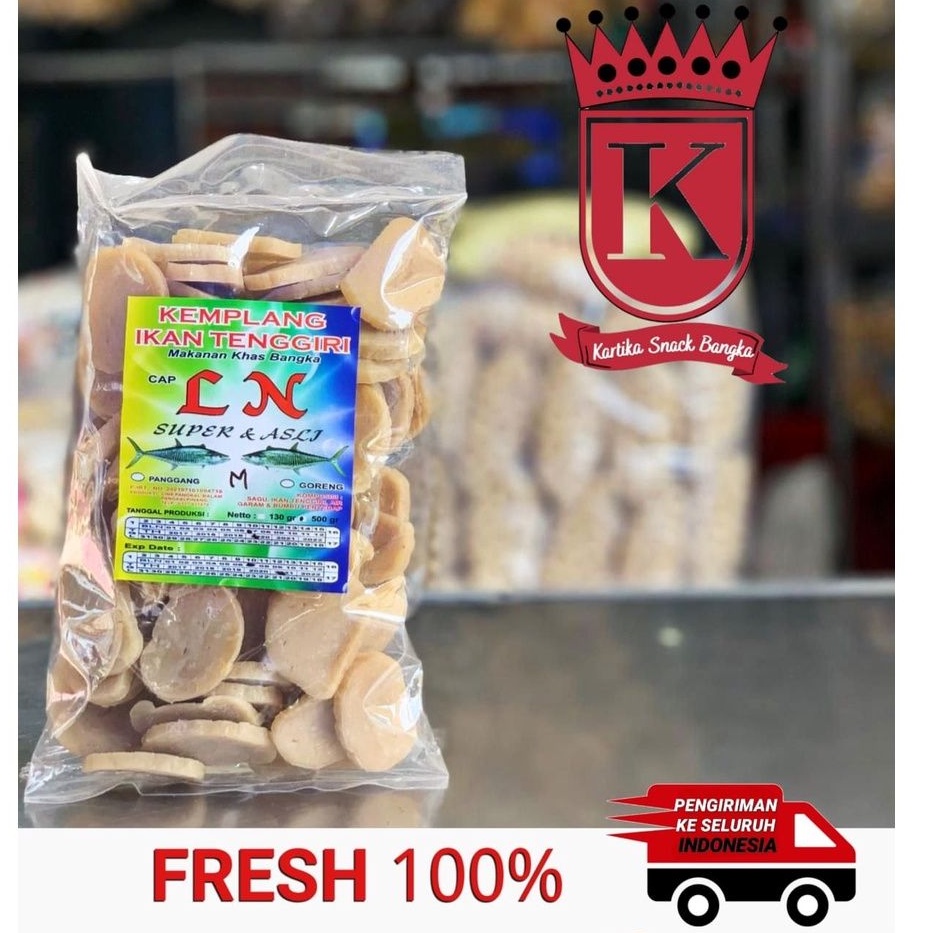 

Kemplang Mentah Ikan Tenggiri Khas Bangka Cap LN 500gr