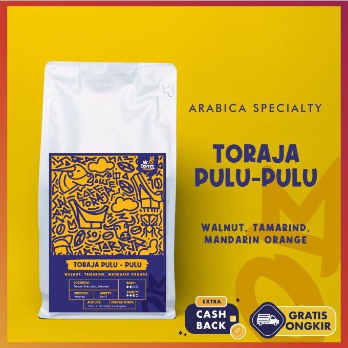 

Biji Kopi Arabika Toraja Pulu-Pulu 500gr | Kopi Toraja ISTIMEWA