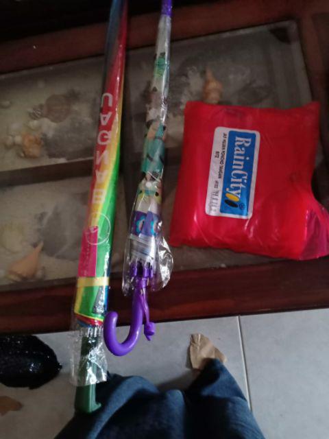 Tabasa Payung Tongkat Anak Transparan Mangkok Snowman