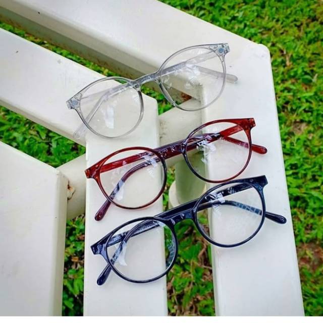 Kacamata bulat korea frame unisex