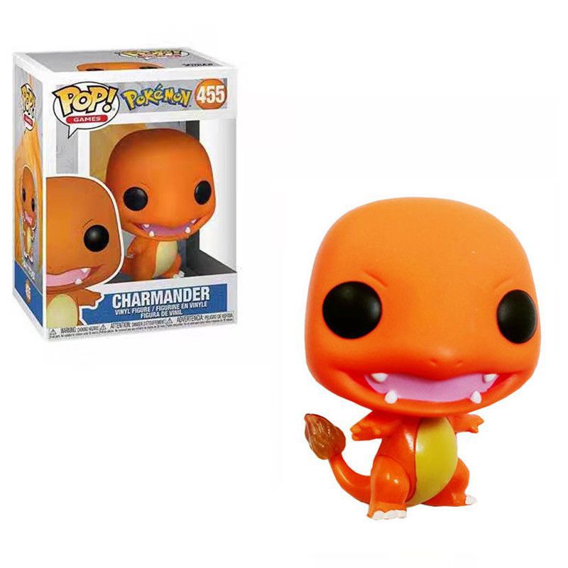 【New！！！】Funko Pop Pokemon Action Figure Pikachu Bulbasaur Charmander Squirtle Kids Toys