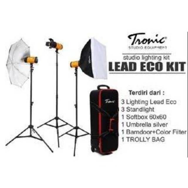 TRONIC Lead Eco Kit 3 Lampu LEAD ECO Studio Foto
