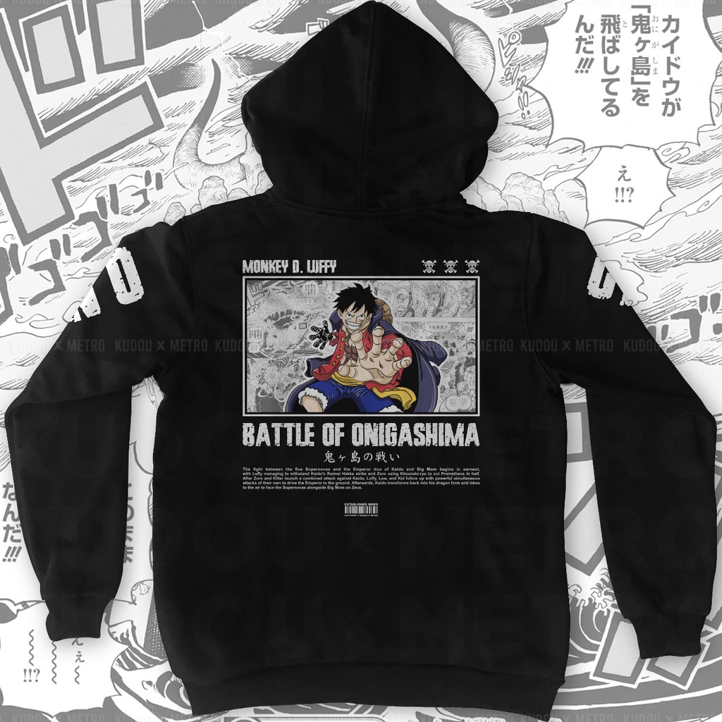 Sweater Luffy Onigashima Anime Manga One Piece Premium Unisex