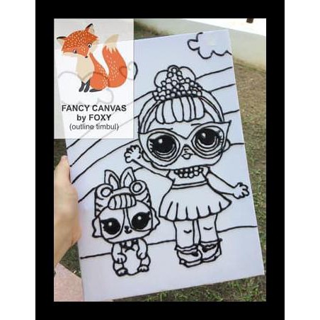 

TERBARU KANVAS LUKIS ANAK GAMBAR LOL SURPRISE DOLL - DOUBLE PERALATAN MELUKIS MURAH MERIAH