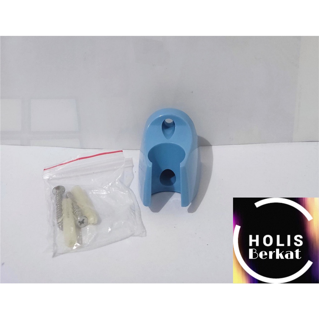 Bracket / Hook / Gantungan Jet Shower Blue / Biru