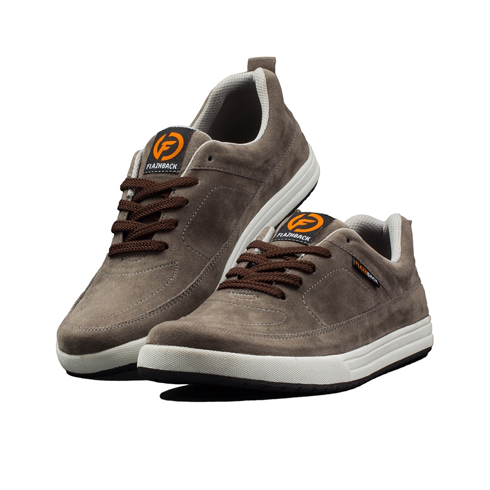 CHARLES BLACK |ManNeedMe x FLAZHBACK| Sepatu Sneakers Pria Casual Shoes ORIGINAL-Grey