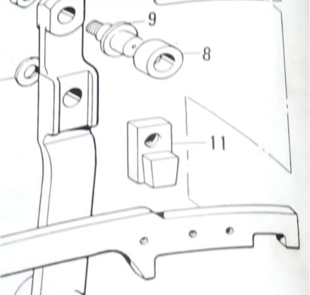 Block Tarikan Pisau 141466-001 Mesin Lobang Kancing Brother LH4-B814