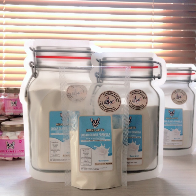 Milki-Latte 50gram, Susu untuk Sugar Glider, Sugar Glider Formula