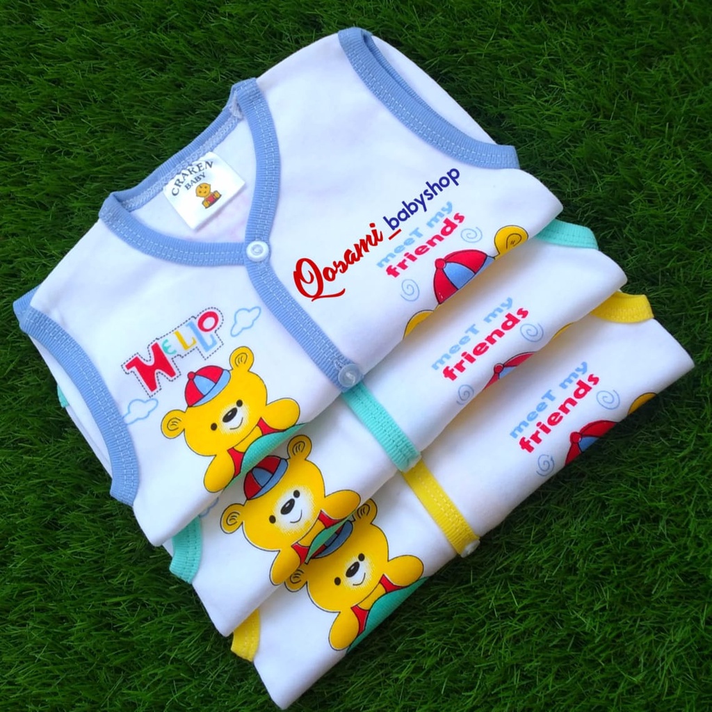 CRAKEN 3 pcs Kaos Buntung Bayi Motif SNI