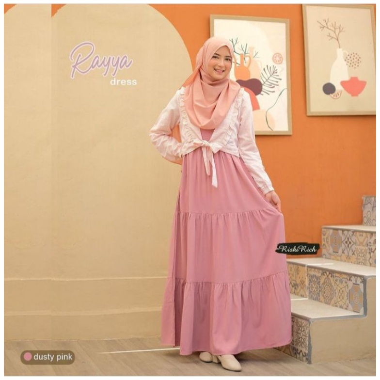 Gamis RAYYA Korean style Rompi by RiskiRich