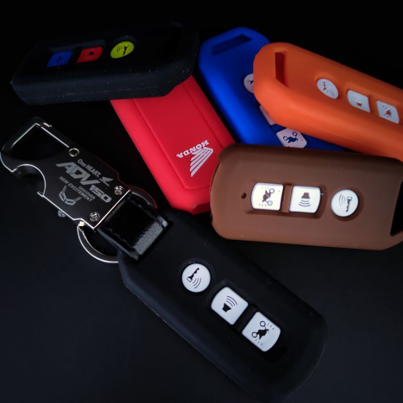 Gantungan kunci sarung remote keyless motor honda adv 150-4