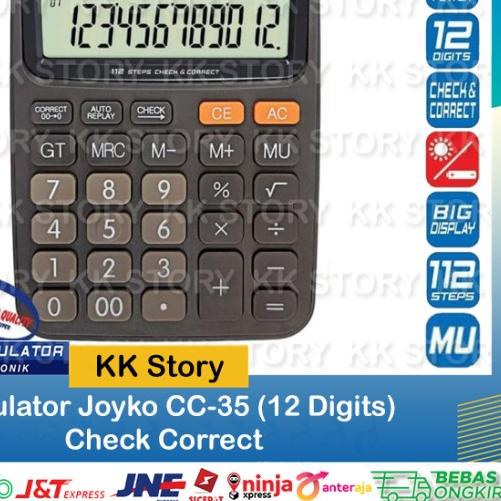 

❄ Calculator / Kalkulator Joyko CC-35 / 12 Digits / Check Correct ►