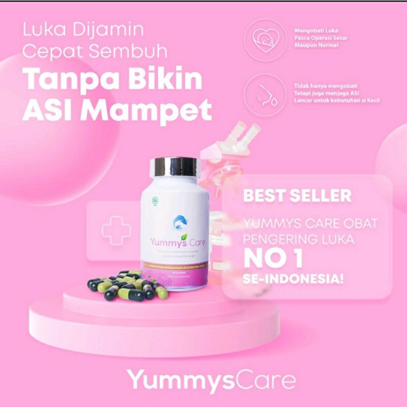 YUMMYS CARE Kapsul ekstrak ikan gabus dengan Royal Jelly dan Bee Pollen isi 60 kapsul