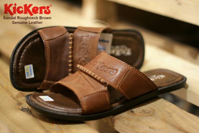 SANDAL KULIT ASLI KICKERS ROUGHNECK