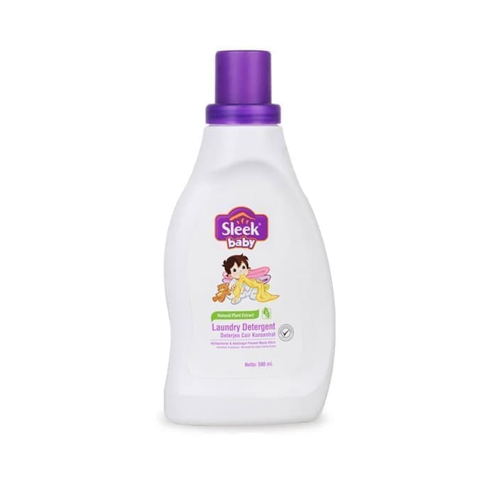 Sleek Baby Laundry Detergent Botol 500ml Sleek Deterjen Bayi