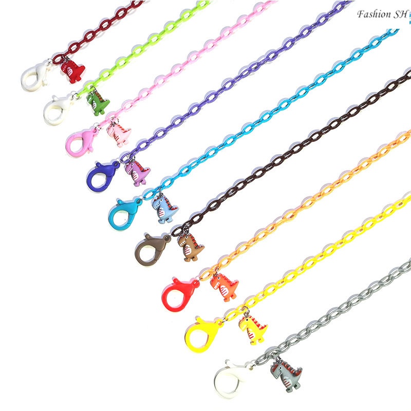 New Fashion Acrylic Dinosaur Pendant Mask Chain M60037