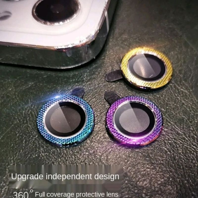Iphone 13 Pro 13 Pro Max 12 Pro Max Anti Gores Ring Protect Camera Kamera Rainbow Tempered Glass