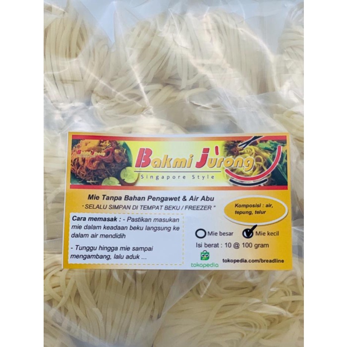 

Bakmi / Mie Mentah Basah Tanpa Bahan Pengawet & Air Abu | Mie Kecil 002