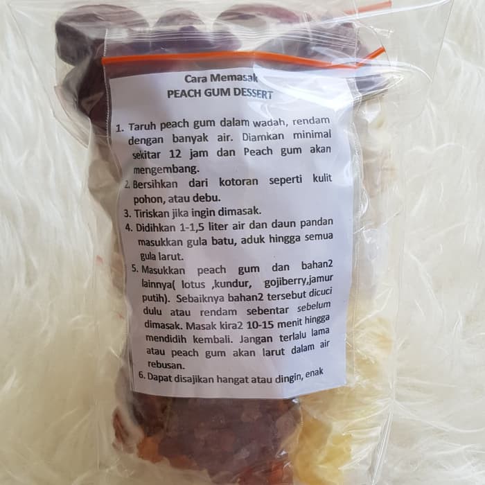 

Peach Gum Dessert PAKET Tinggal Masak