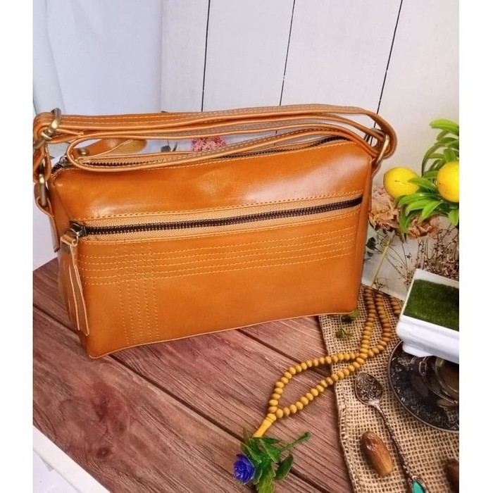 Tas Wanita Kulit Tas Selempang Garutan Slingbag Garutan