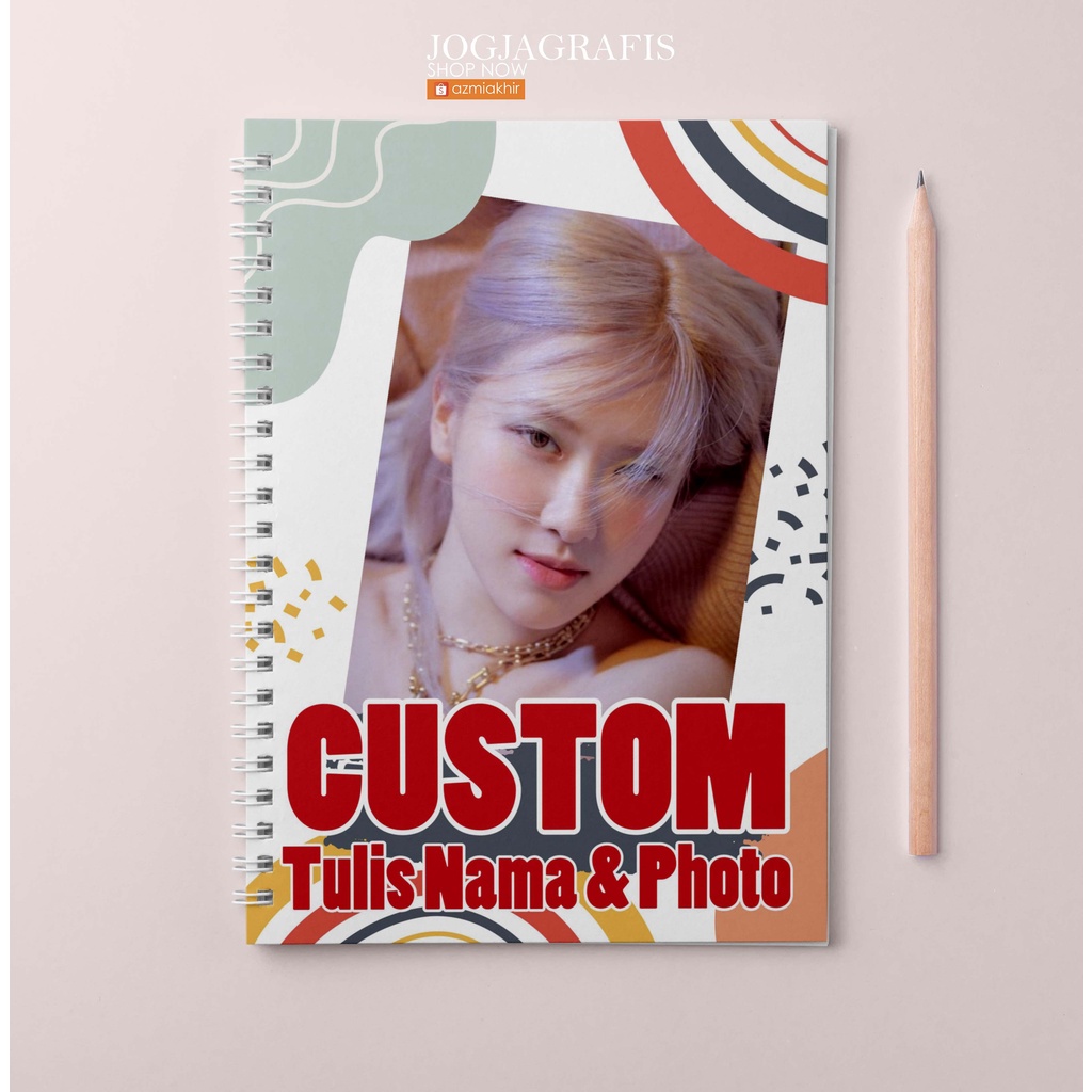 

Buku Notebook Frame Photo Aestetic A5 Custom Desain / BUKU TULIS CUSTOM Notebook Spiral A5