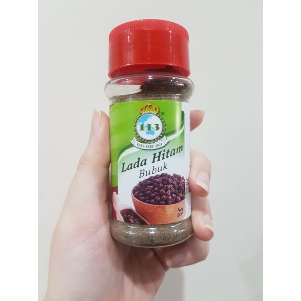 

Lada Hitam Bubuk Botol Cap 113 50 gr Black Pepper Blackpepper