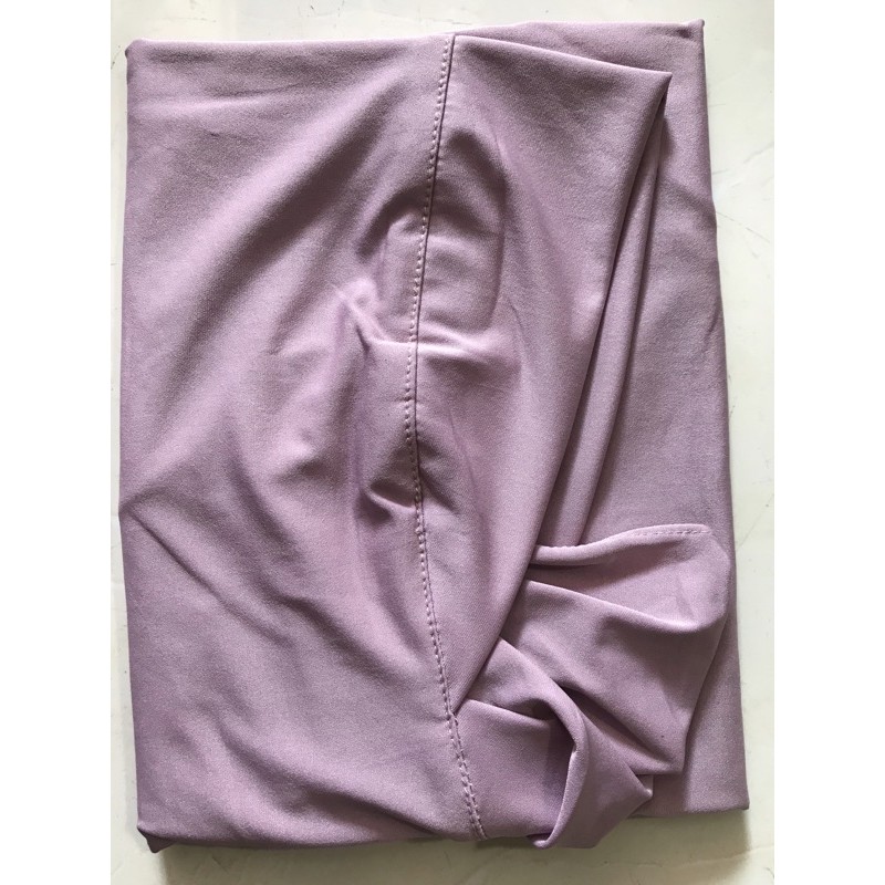 KERUDUNG MASKER SERIA NON PET/JILBAB MASKER NIQOB/BERGO HIJAB INSTAN JERSY-Ungu Beby