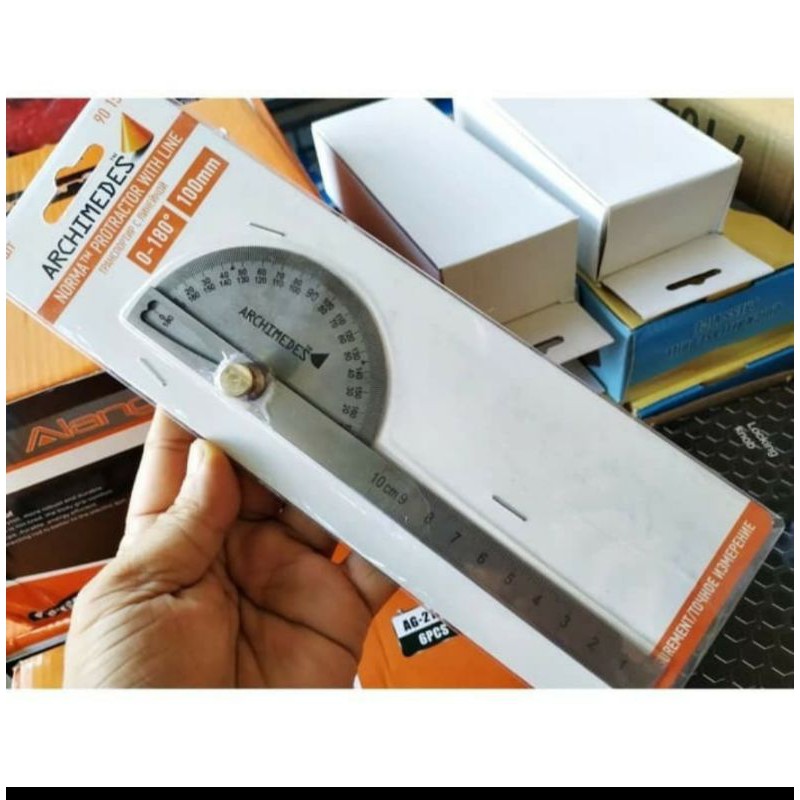 

Busur Derajat Combi Penggaris Stainless Protactor Alat Ukur Sudut