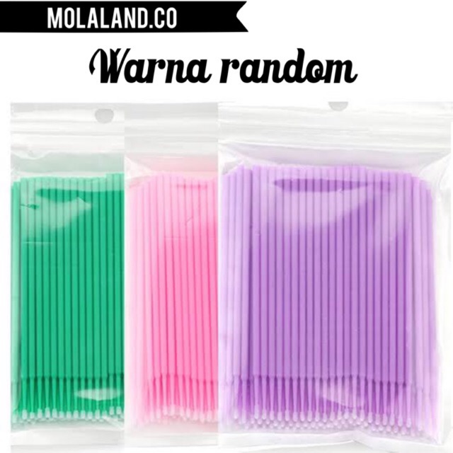 100PC Microbrush Eyelash Extension Sambung Bulumata