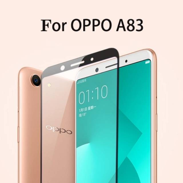 Tempered Glass Warna Full Cover Oppo A83 Anti Gores Kaca Screen Guard Oppo A83 Shopee Indonesia