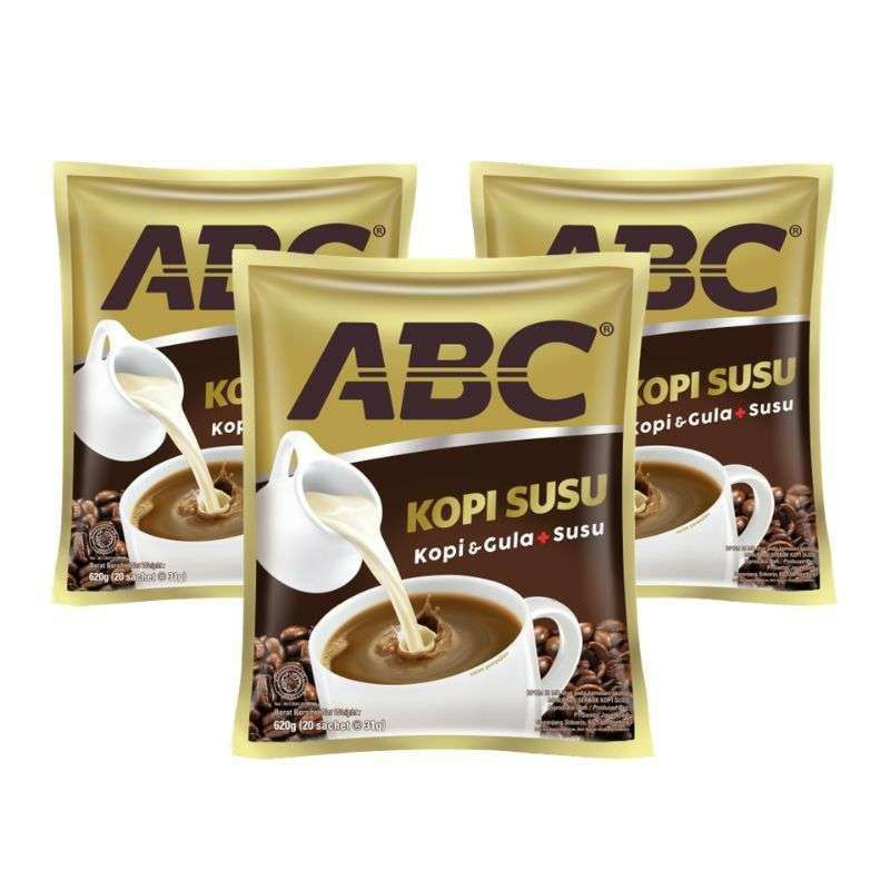 

ABC kopi susu 30gr 1 renceng ( isi 10 sachet )