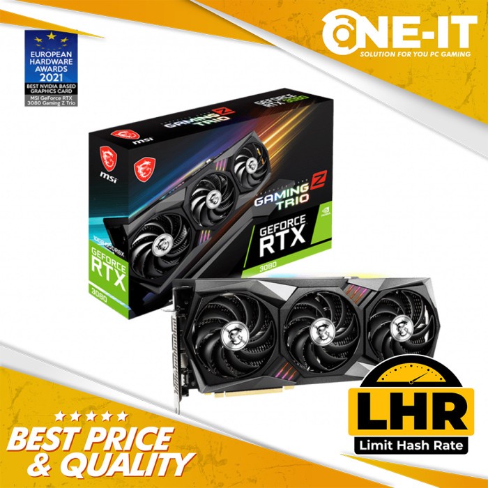 VGA MSI GeForce RTX 3080 GAMING Z TRIO 10G LHR 10GB GDDR6X
