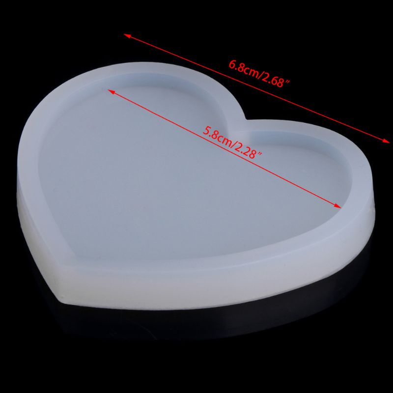 SIY  Silicone Heart Shape Pendant Mold DIY Making Jewelry Resin Casting Craft Tool