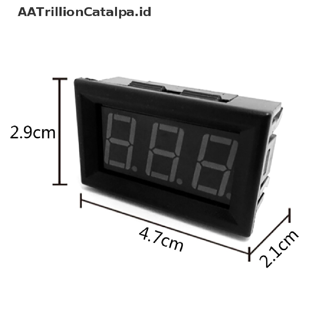 (AATrillionCatalpa) Voltmeter digital AC 70-500V display LED 2 Kabel