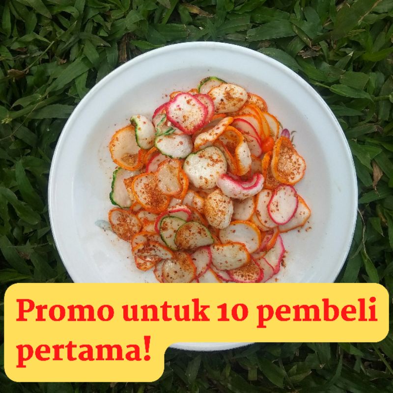 

Kerupuk seblak - seblak kering - kerupuk - seblak kering daun jeruk