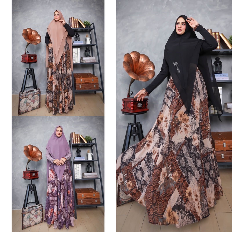 GAMIS ORIGINAL  ANNISA SYAR’I by ASM set Syar’i